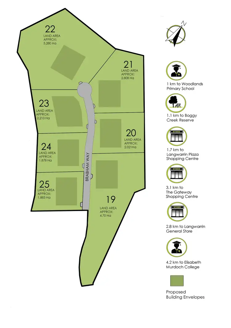 Floorplan of Homely land listing, Lot 22/2A Brabham Way, Langwarrin VIC 3910