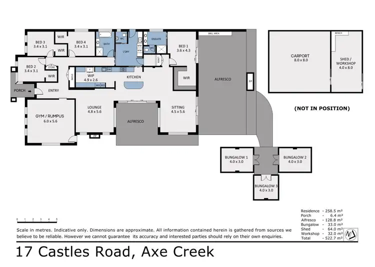 Floorplan of Homely house listing, 17 Castles Road, Axe Creek VIC 3551