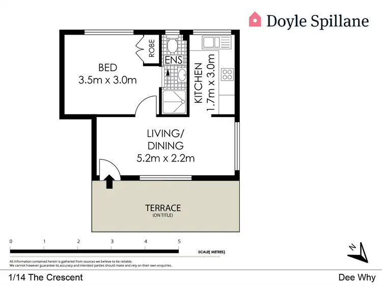 Floorplan of Homely apartment listing, 1/14 The Crescent, Dee Why NSW 2099