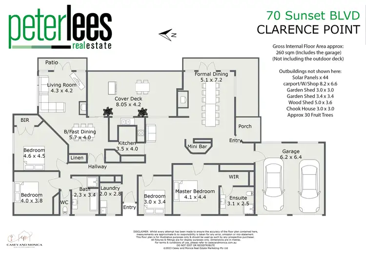 Floorplan of Homely house listing, 70 Sunset Boulevard, Clarence Point TAS 7270