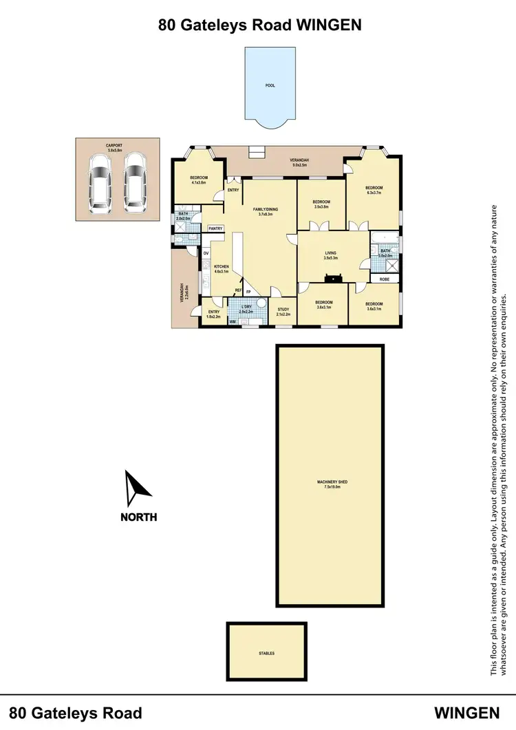 Floorplan of Homely rural property listing, 80 Gateleys Road, Wingen NSW 2337