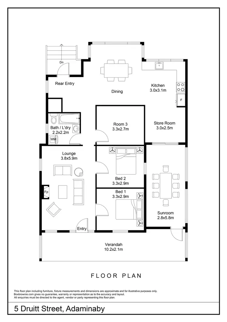 Floorplan of Homely house listing, 5 Druitt Street, Adaminaby NSW 2629