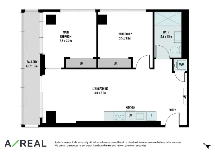 Floorplan of Homely apartment listing, 5705/568 Collins Street, Melbourne VIC 3000