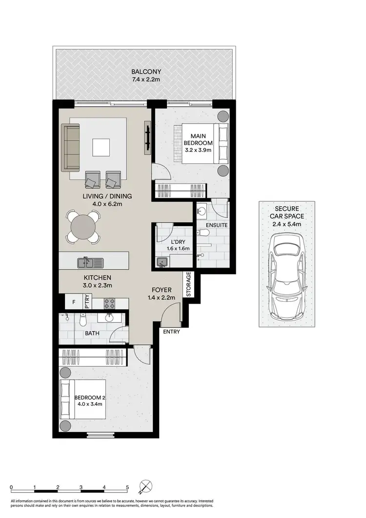 Floorplan of Homely apartment listing, 210/35D Arncliffe Street, Wolli Creek NSW 2205