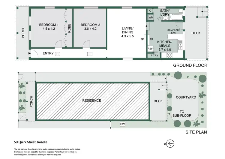 Floorplan of Homely house listing, 50 Quirk Street, Rozelle NSW 2039