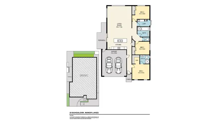 Floorplan of Homely house listing, 25 Bungalook Street, Manor Lakes VIC 3024