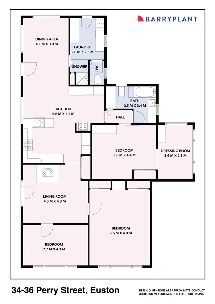 Floorplan of Homely house listing, 34-36 Perry Street, Euston NSW 2737