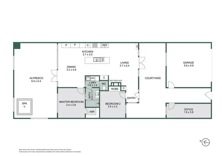 Floorplan of Homely terrace listing, 1c Coral Road, Mornington VIC 3931