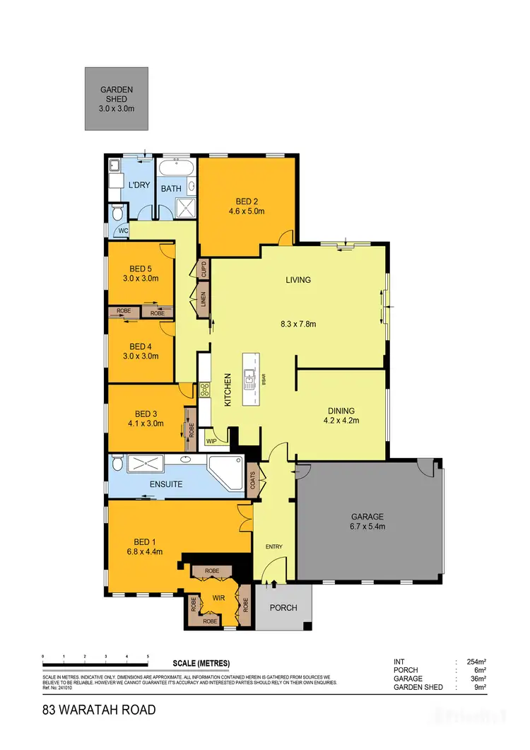Floorplan of Homely house listing, 83 Waratah Road, Huntly VIC 3551