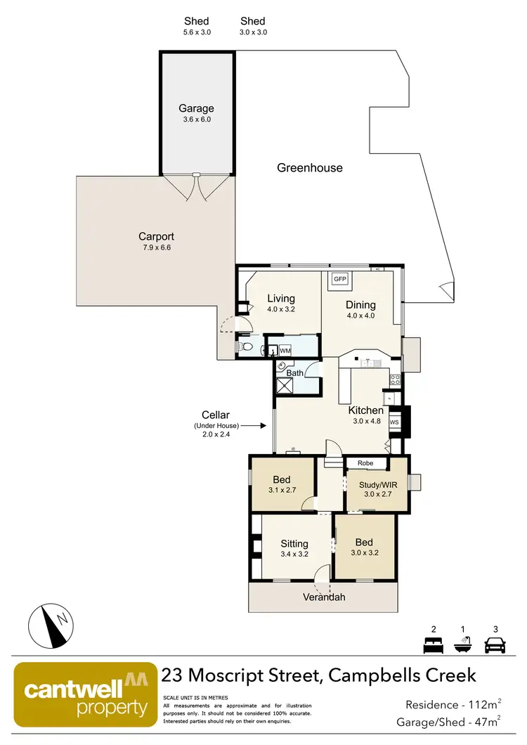 Floorplan of Homely house listing, 23 Moscript Street, Campbells Creek VIC 3451