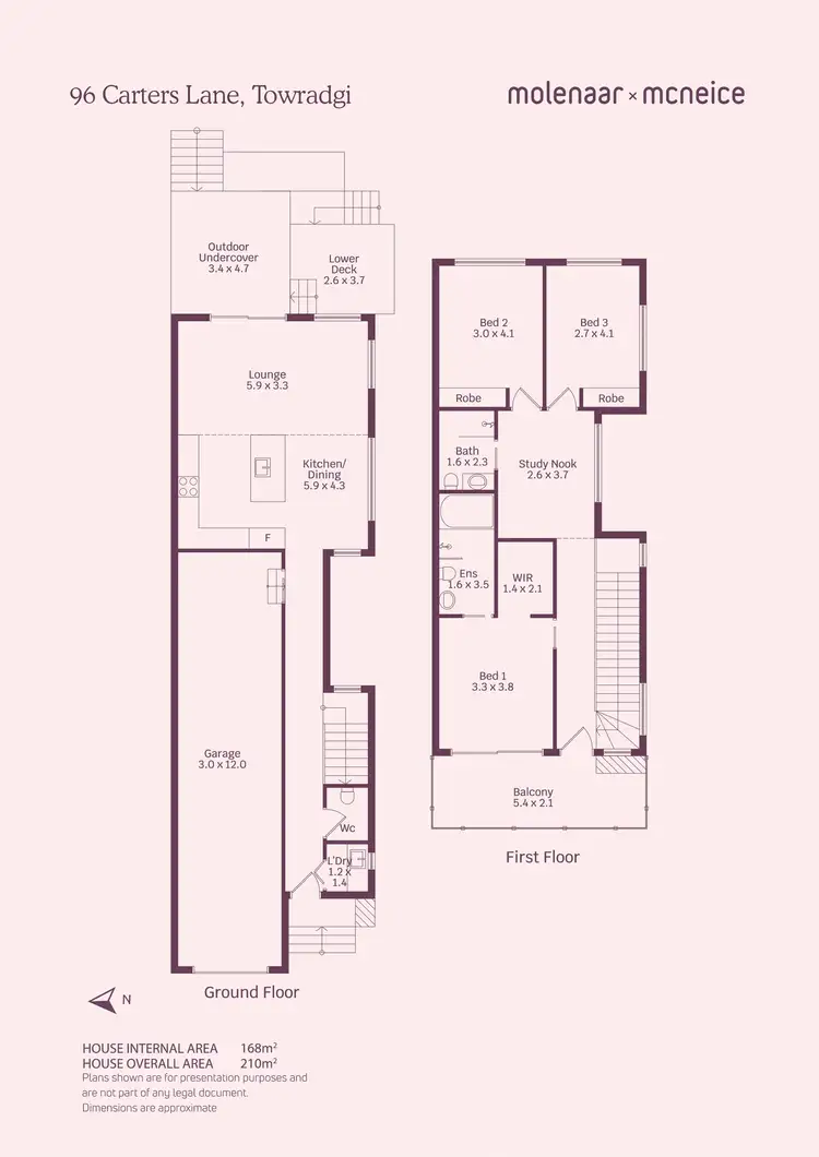 Floorplan of Homely semi-detached listing, 9B Carters Lane, Towradgi NSW 2518