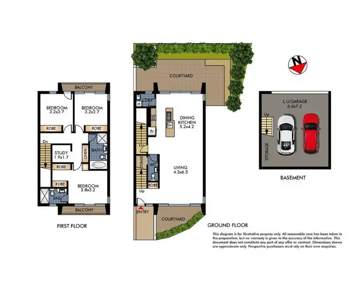 Floorplan of Homely terrace listing, 17 Florey Crescent, Little Bay NSW 2036