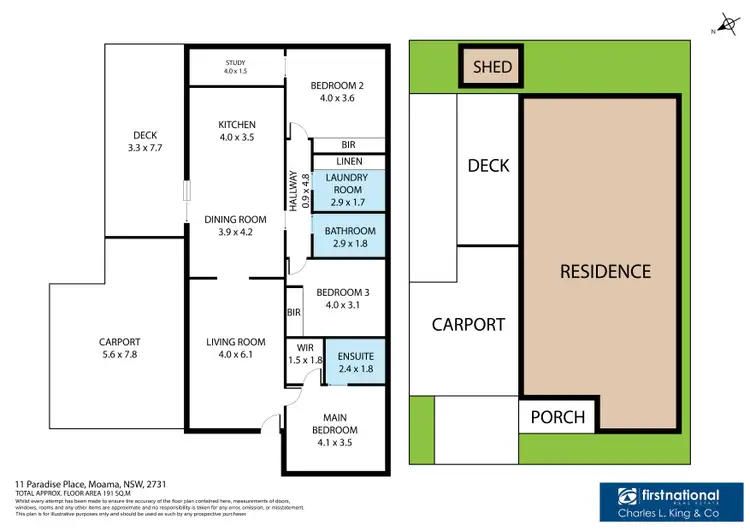 Floorplan of Homely house listing, 11 Paradise Place, Moama NSW 2731