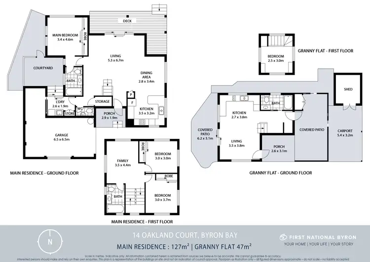 Floorplan of Homely house listing, 14 Oakland Court, Byron Bay NSW 2481