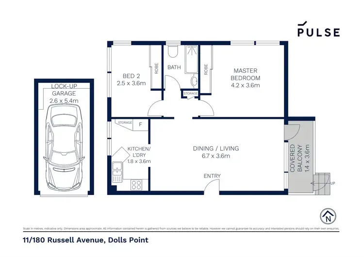 Floorplan of Homely apartment listing, 11/180 Russell Avenue, Dolls Point NSW 2219
