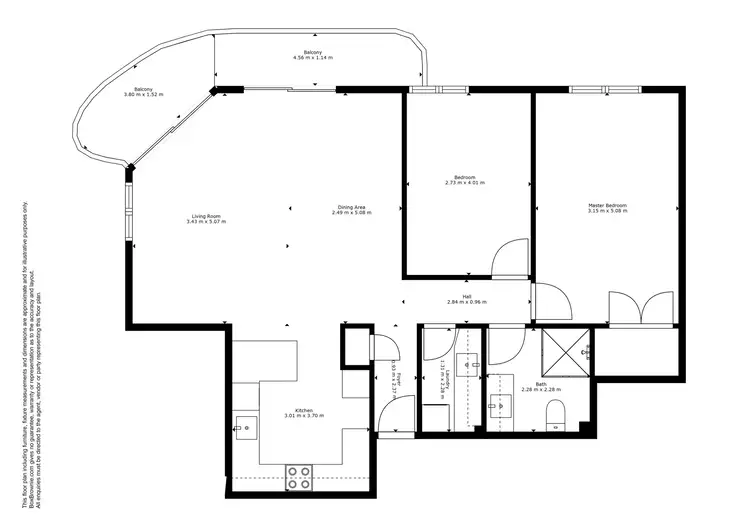 Floorplan of Homely unit listing, 12/26-28 Head Street, Forster NSW 2428
