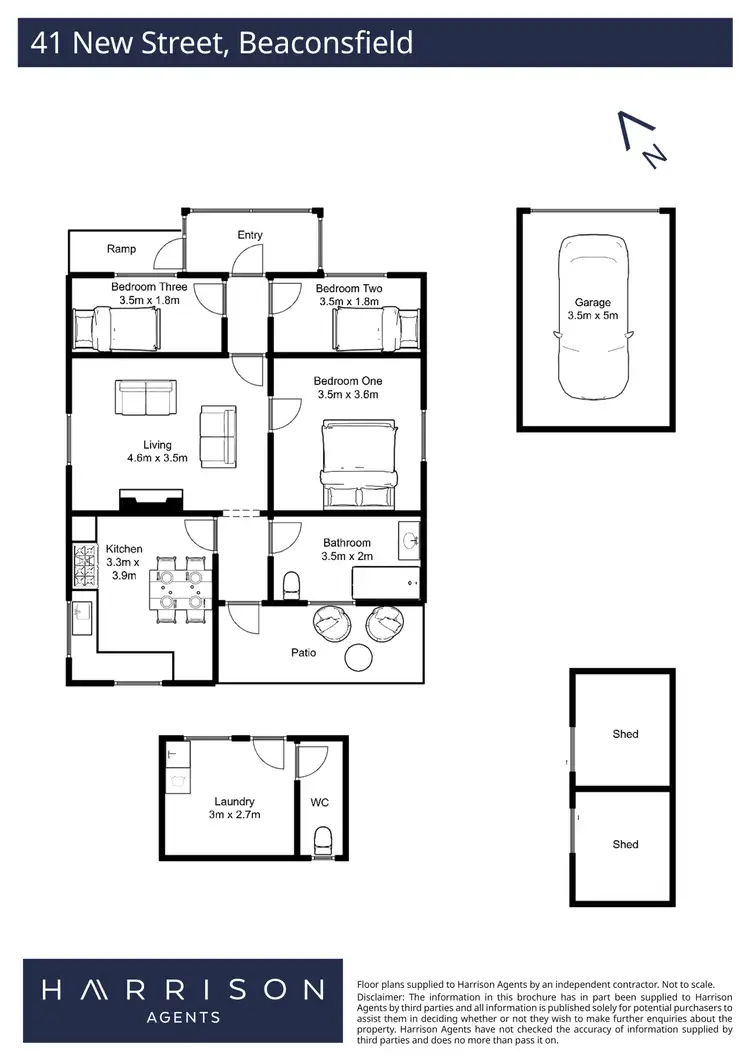 Floorplan of Homely house listing, 41 New Street, Beaconsfield TAS 7270