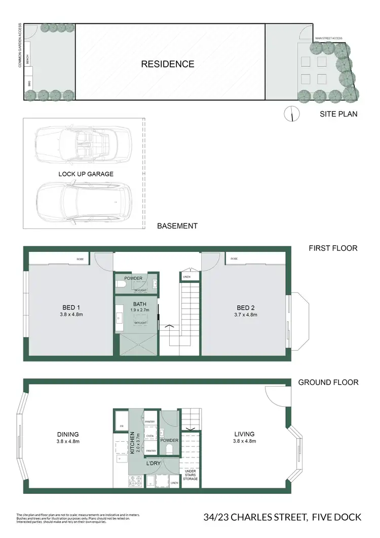 Floorplan of Homely townhouse listing, 34/23 Charles Street, Five Dock NSW 2046