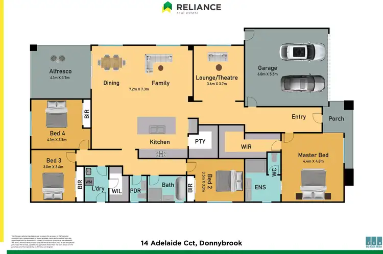 Floorplan of Homely house listing, 14 Adelaide Circuit, Donnybrook VIC 3064