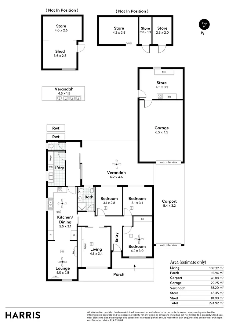 Floorplan of Homely house listing, 10 Doreen Street, Rostrevor SA 5073