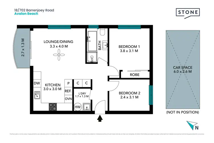 Floorplan of Homely apartment listing, 18/702 Barrenjoey Road, Avalon Beach NSW 2107