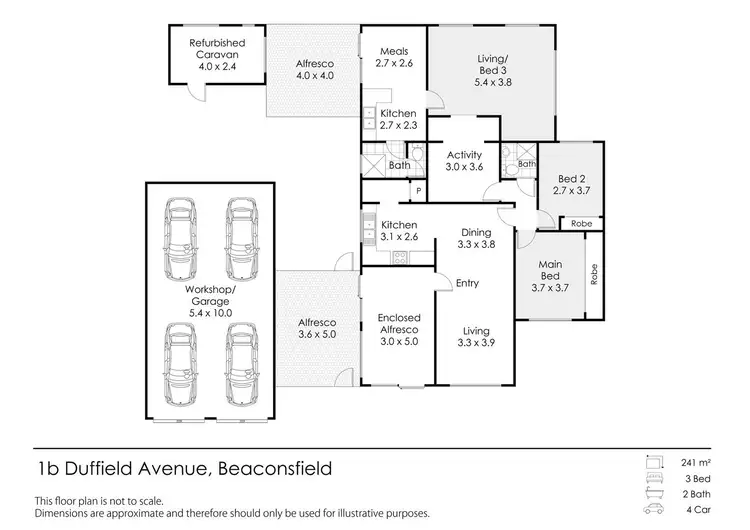 Floorplan of Homely house listing, 1b Duffield Avenue, Beaconsfield WA 6162