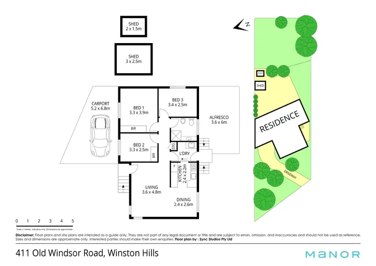 Floorplan of Homely house listing, 411 Old Windsor Road, Winston Hills NSW 2153