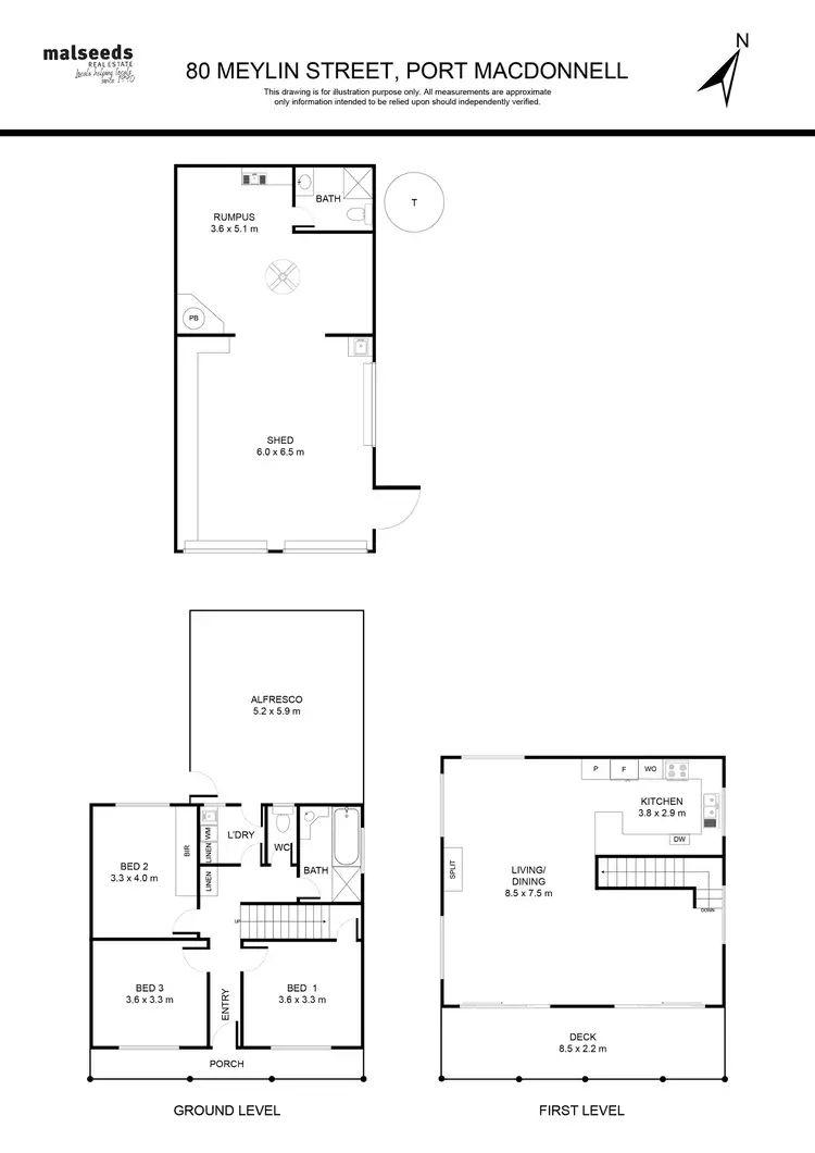 Floorplan of Homely house listing, 80 Meylin Street, Port Macdonnell SA 5291