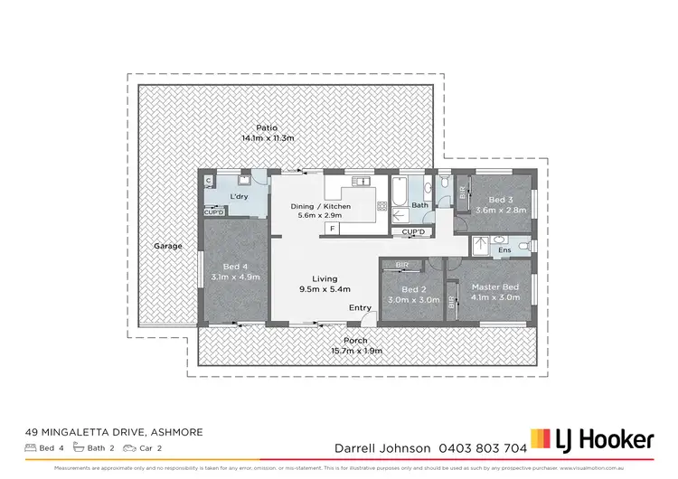 Floorplan of Homely house listing, 49 Mingaletta Drive, Ashmore QLD 4214