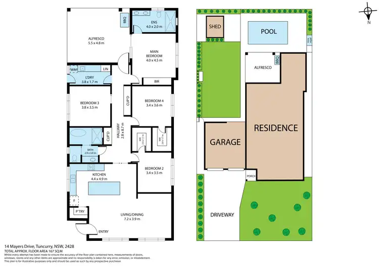 Floorplan of Homely house listing, 14 Mayers Drive, Tuncurry NSW 2428