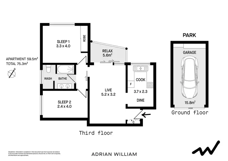 Floorplan of Homely apartment listing, 8/2 Blackwood Avenue, Ashfield NSW 2131