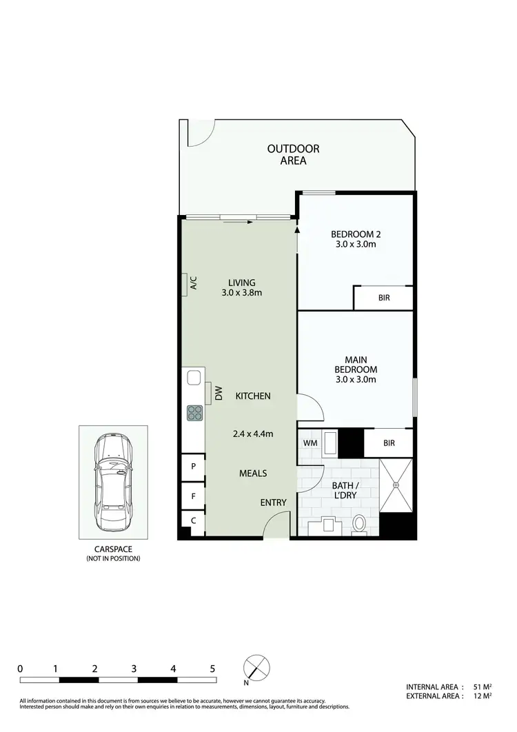 Floorplan of Homely apartment listing, 12/92 Cade Way, Parkville VIC 3052