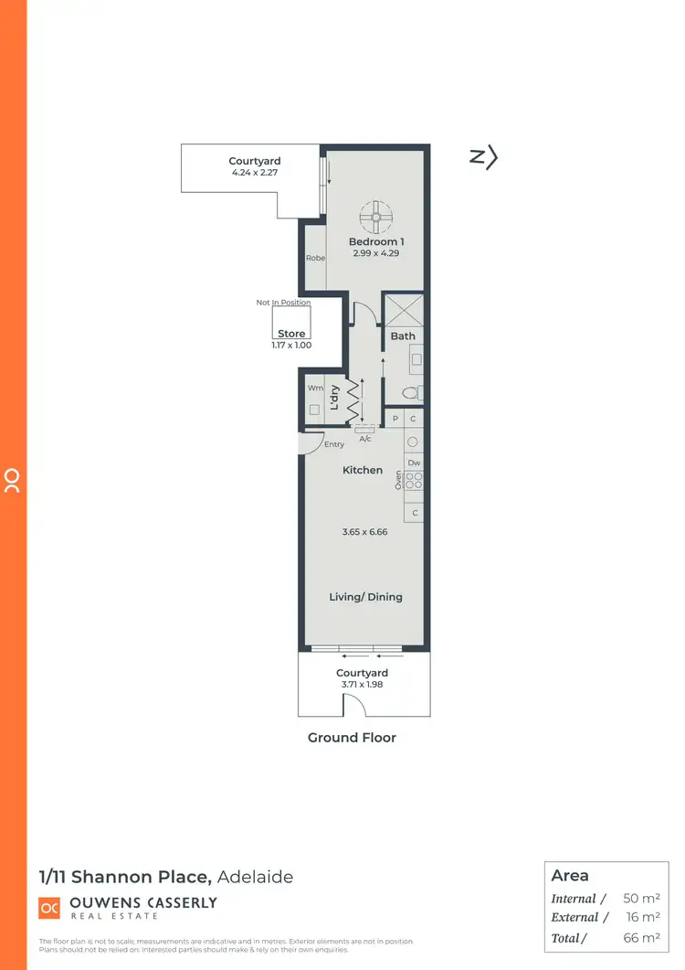 Floorplan of Homely apartment listing, 1/11 Shannon Place, Adelaide SA 5000