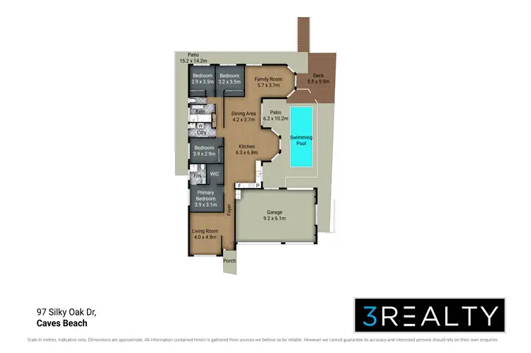Floorplan of Homely house listing, 97 Silky Oak Drive, Caves Beach NSW 2281