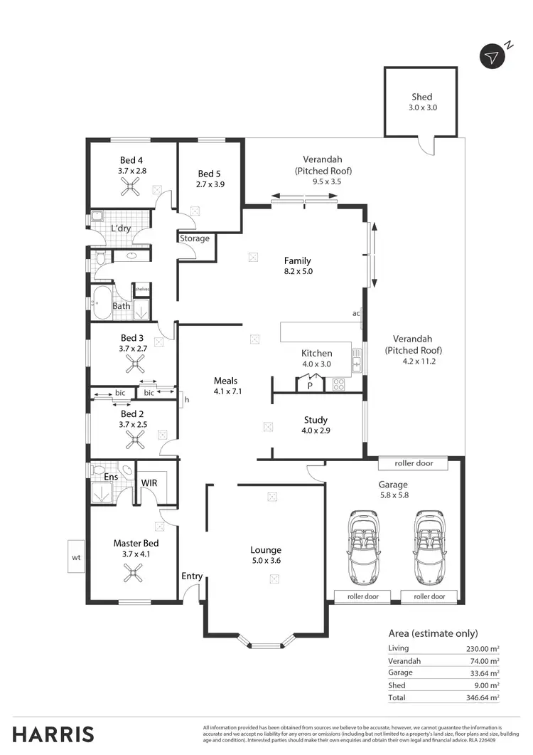Floorplan of Homely house listing, 3 Montrose Avenue, Para Hills SA 5096