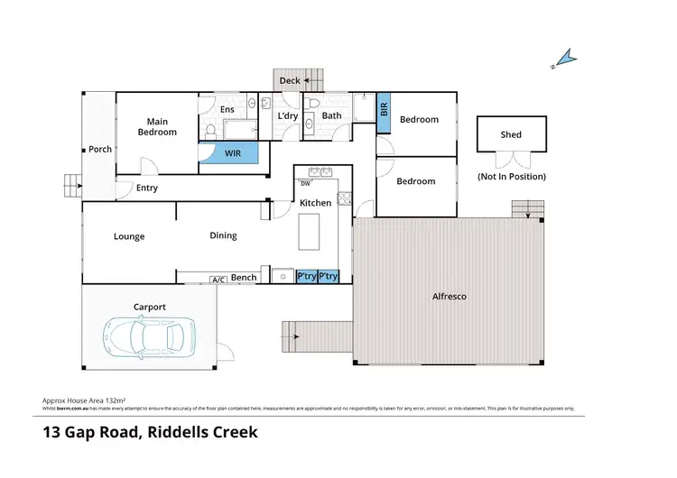 Floorplan of Homely house listing, 13 Gap Road, Riddells Creek VIC 3431