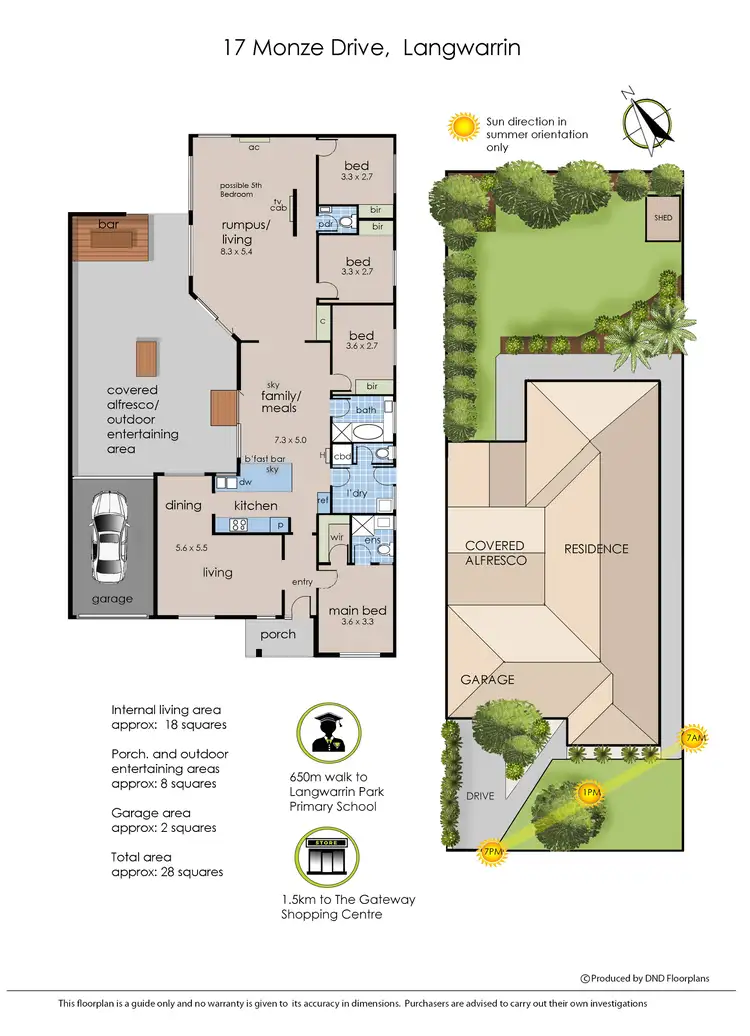 Floorplan of Homely house listing, 17 Monze Drive, Langwarrin VIC 3910