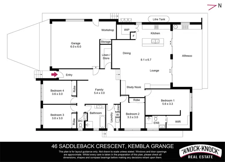 Floorplan of Homely house listing, 46 Saddleback Crescent, Kembla Grange NSW 2526