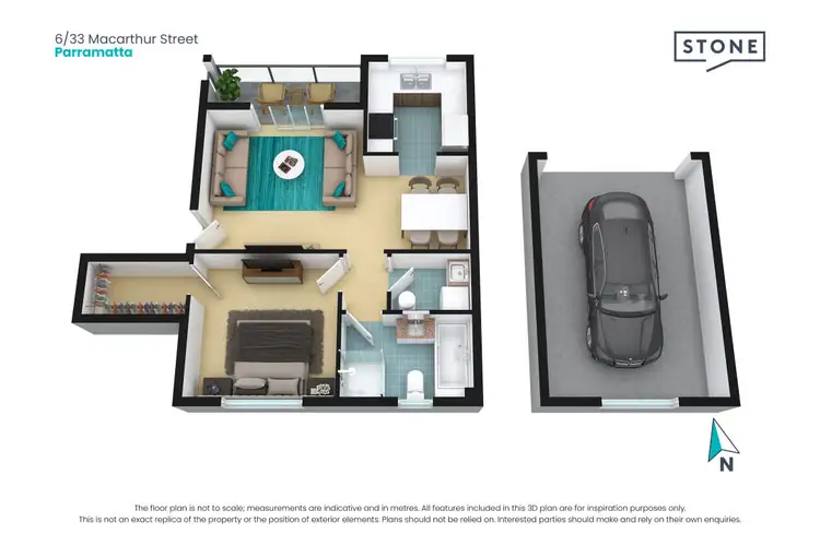 Floorplan of Homely apartment listing, 6/33 Macarthur Street, Parramatta NSW 2150