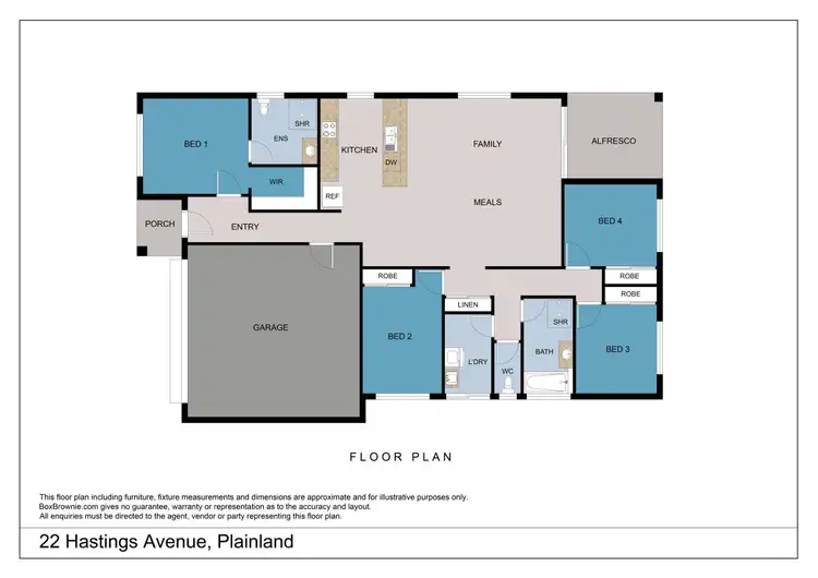 Floorplan of Homely house listing, 22 Hastings Avenue, Plainland QLD 4341