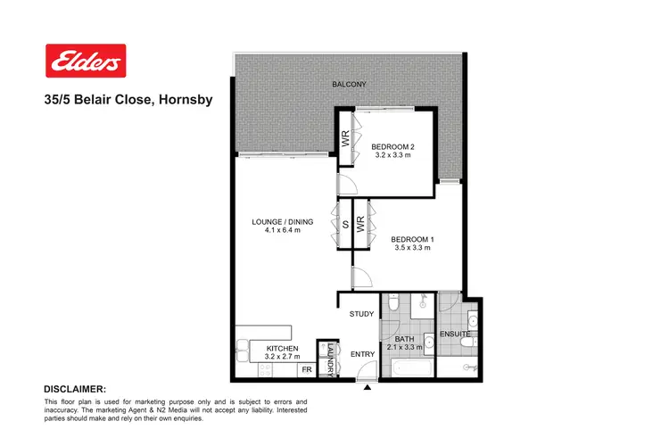 Floorplan of Homely apartment listing, 35/5-15 Belair Close, Hornsby NSW 2077