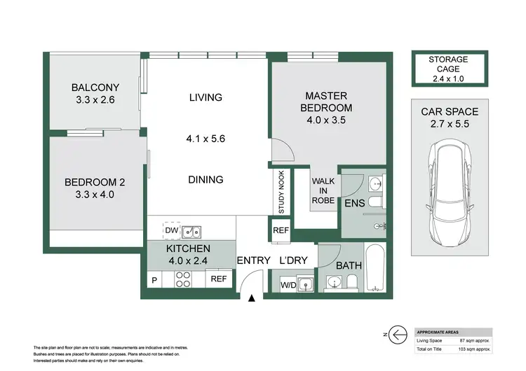 Floorplan of Homely apartment listing, 506n/5 Lardelli Drive, Ryde NSW 2112