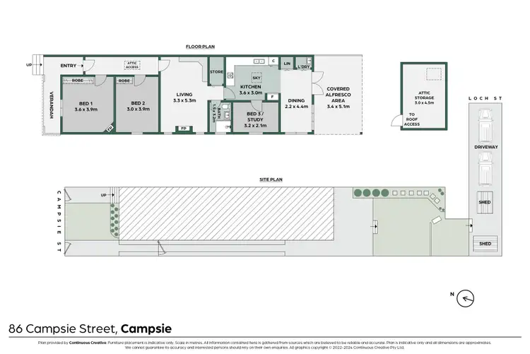 Floorplan of Homely semi-detached listing, 86 Campsie Street, Campsie NSW 2194