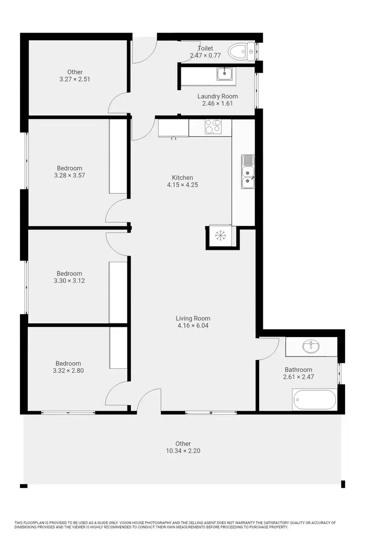 Floorplan of Homely rural property listing, 5 Murray Avenue, Red Cliffs VIC 3496