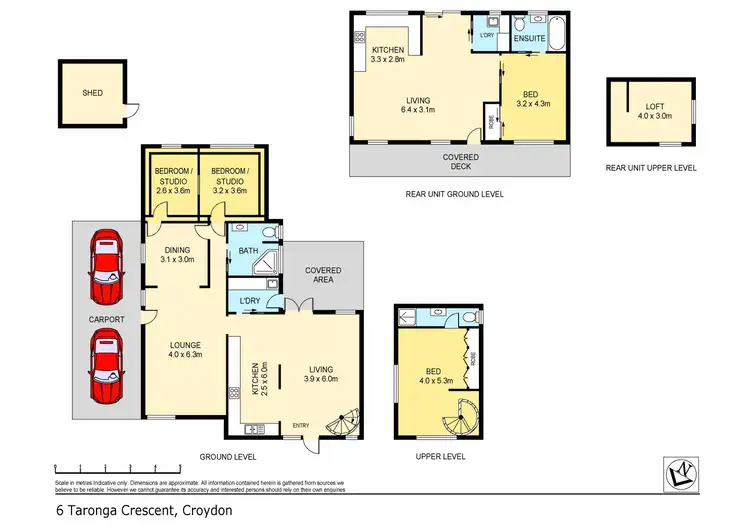 Floorplan of Homely house listing, 6 Taronga Crescent, Croydon VIC 3136
