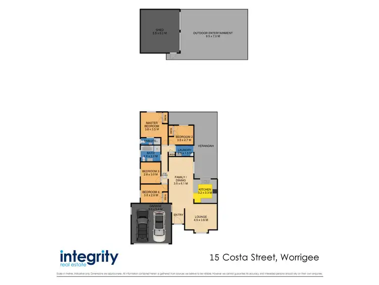 Floorplan of Homely house listing, 15 Costa Street, Worrigee NSW 2540