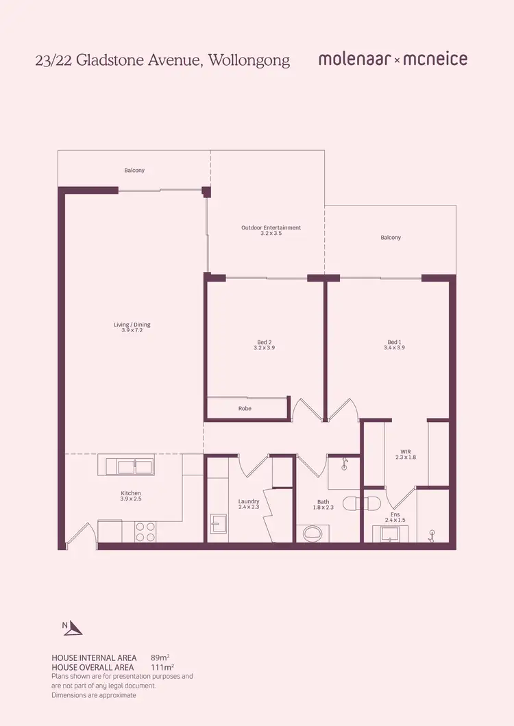 Floorplan of Homely apartment listing, 23/22 Gladstone Avenue, Wollongong NSW 2500