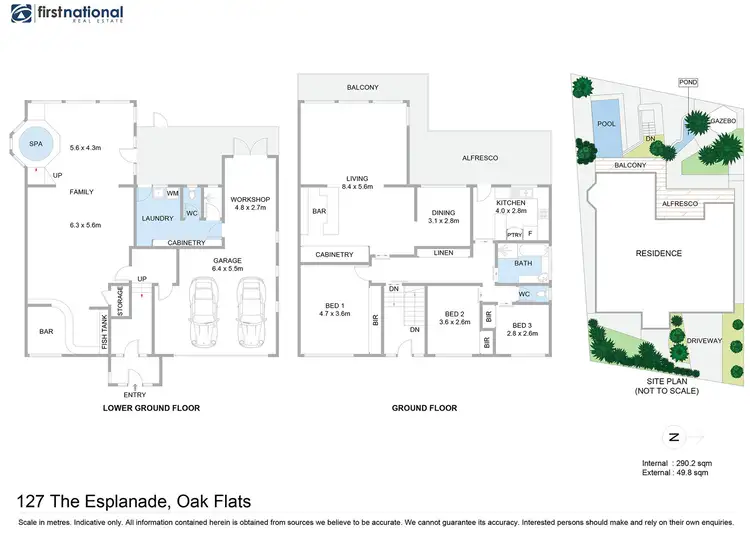 Floorplan of Homely house listing, 127 The Esplanade, Oak Flats NSW 2529