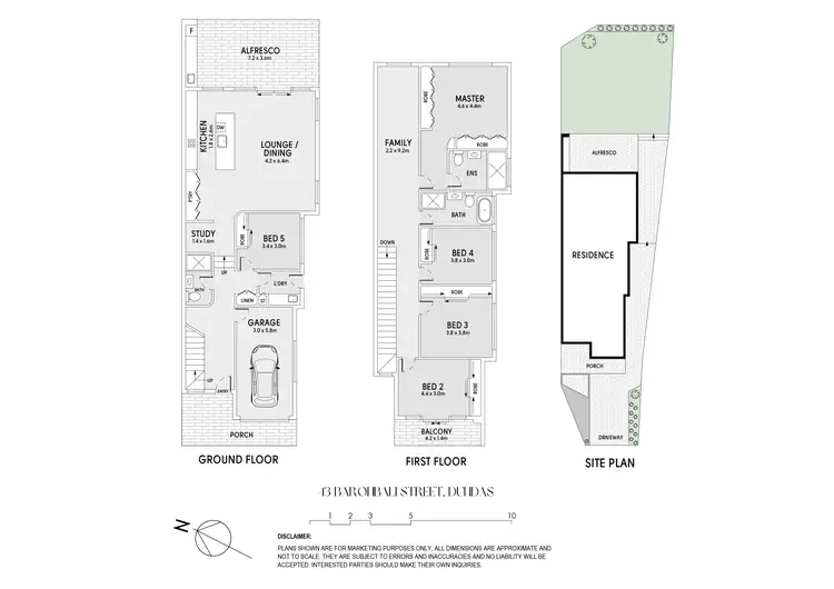 Floorplan of Homely semi-detached listing, 43 Baronbali Street, Dundas NSW 2117