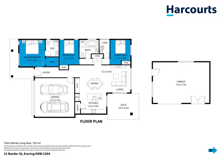 Floorplan of Homely house listing, 21 Border Street, Eraring NSW 2264